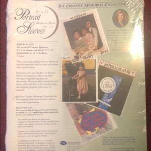 8 1/2x11 Creative Memories Portrait Sleeves